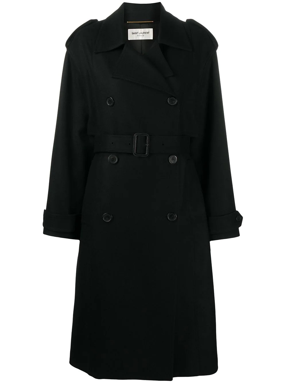 storm-flap double-breasted coat - 1