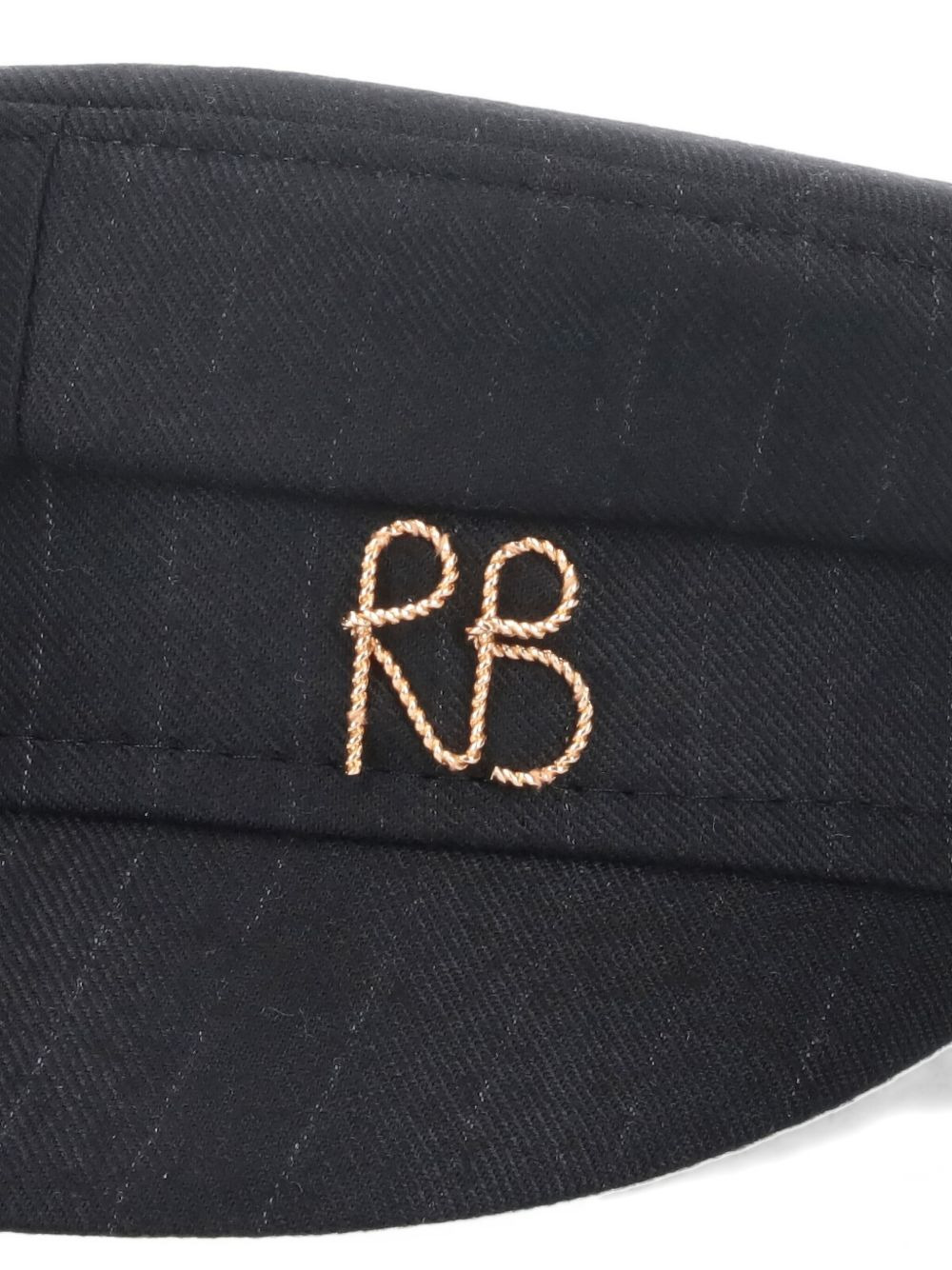 embroidered pinstriped sailor cap - 3