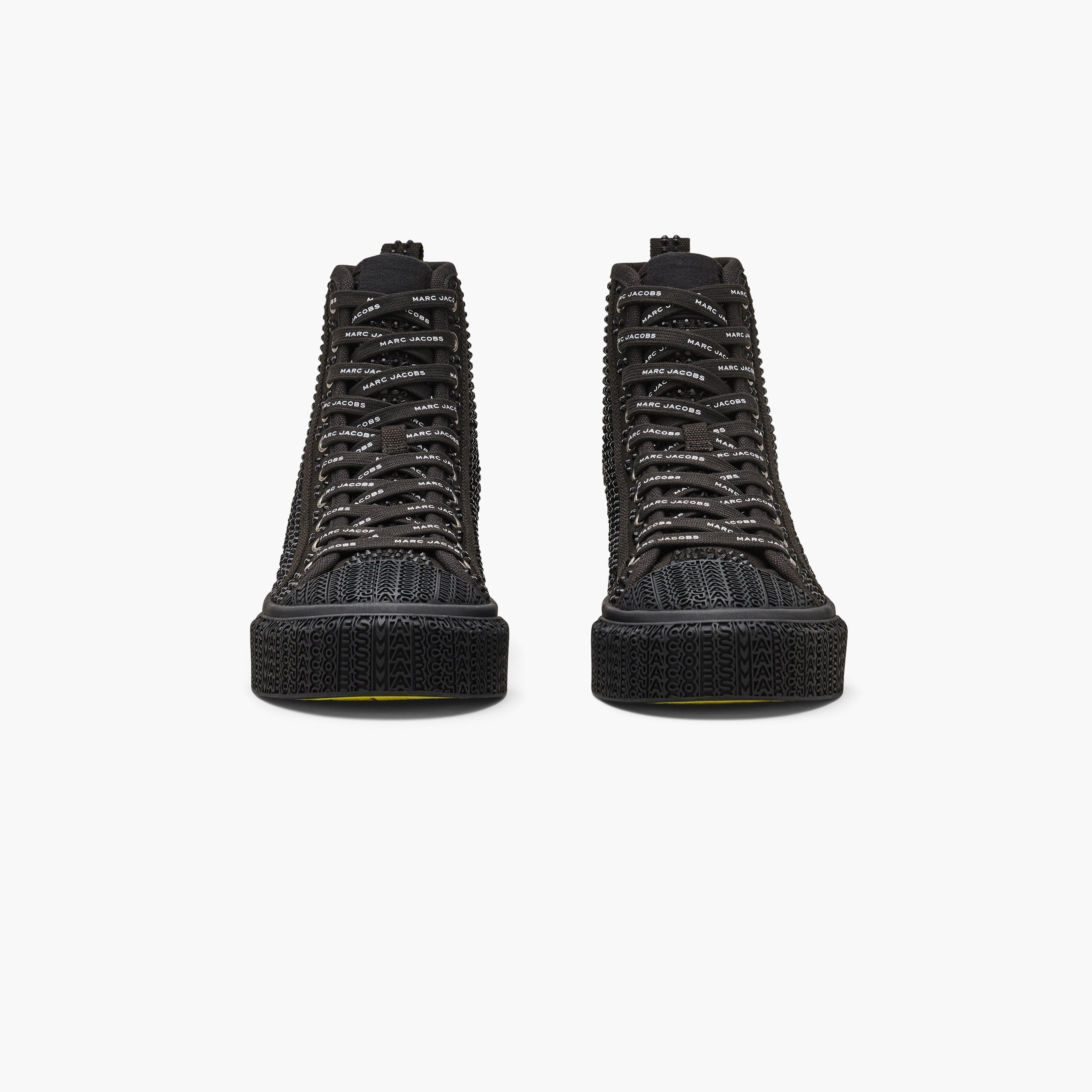 Marc Jacobs THE CRYSTAL CANVAS HIGH TOP SNEAKER REVERSIBLE