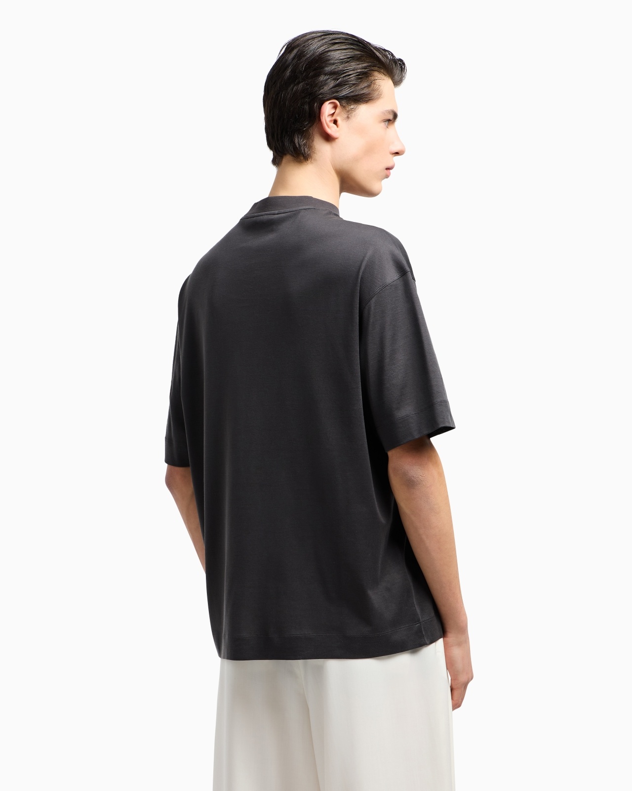ASV LYOCELL BLEND JERSEY OVERSIZED T-SHIRT WITH LILY PRINT - 3