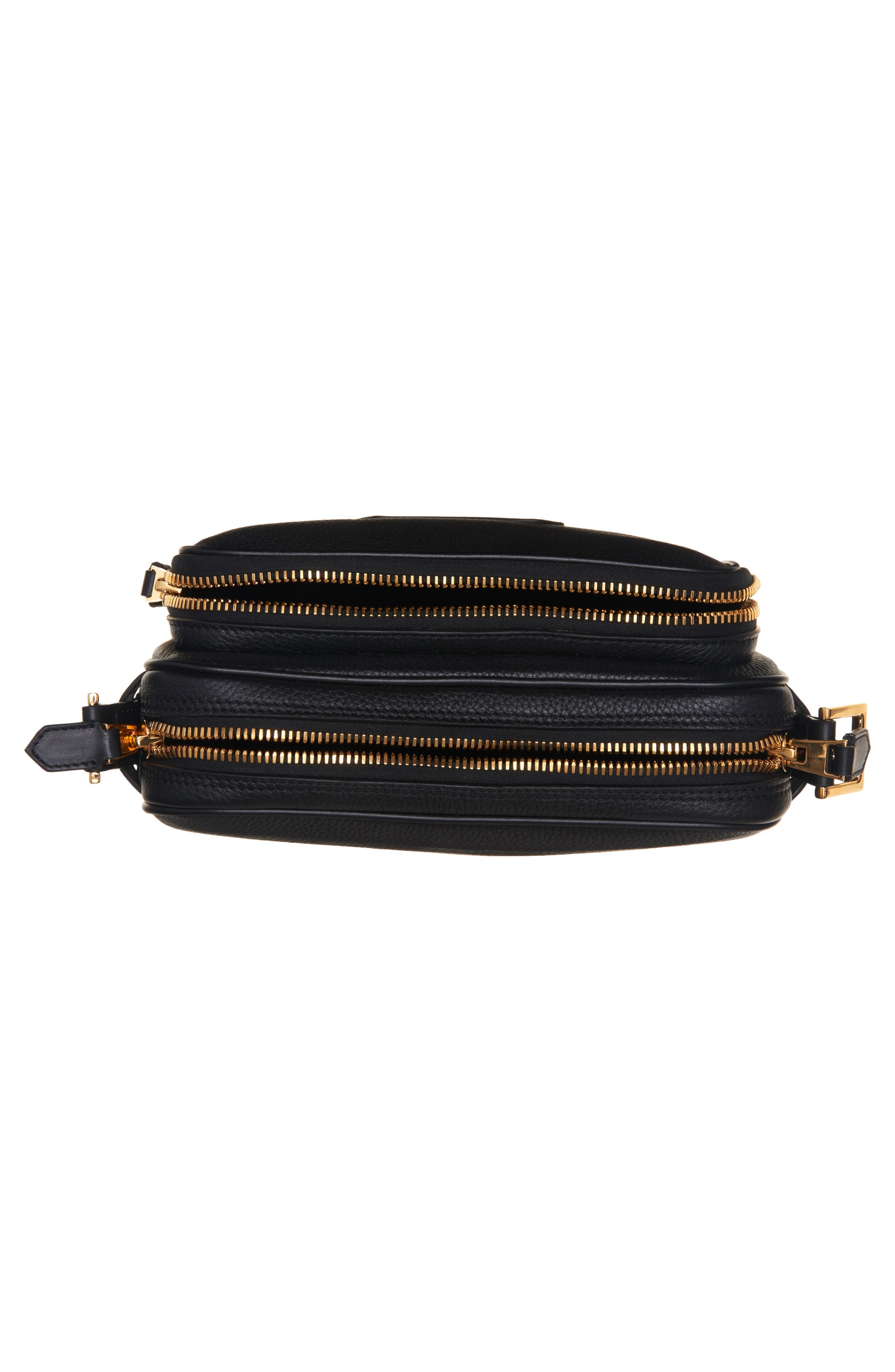 TOM FORD Large Grained Leather Messenger Bag in Black at Nordstrom - 4