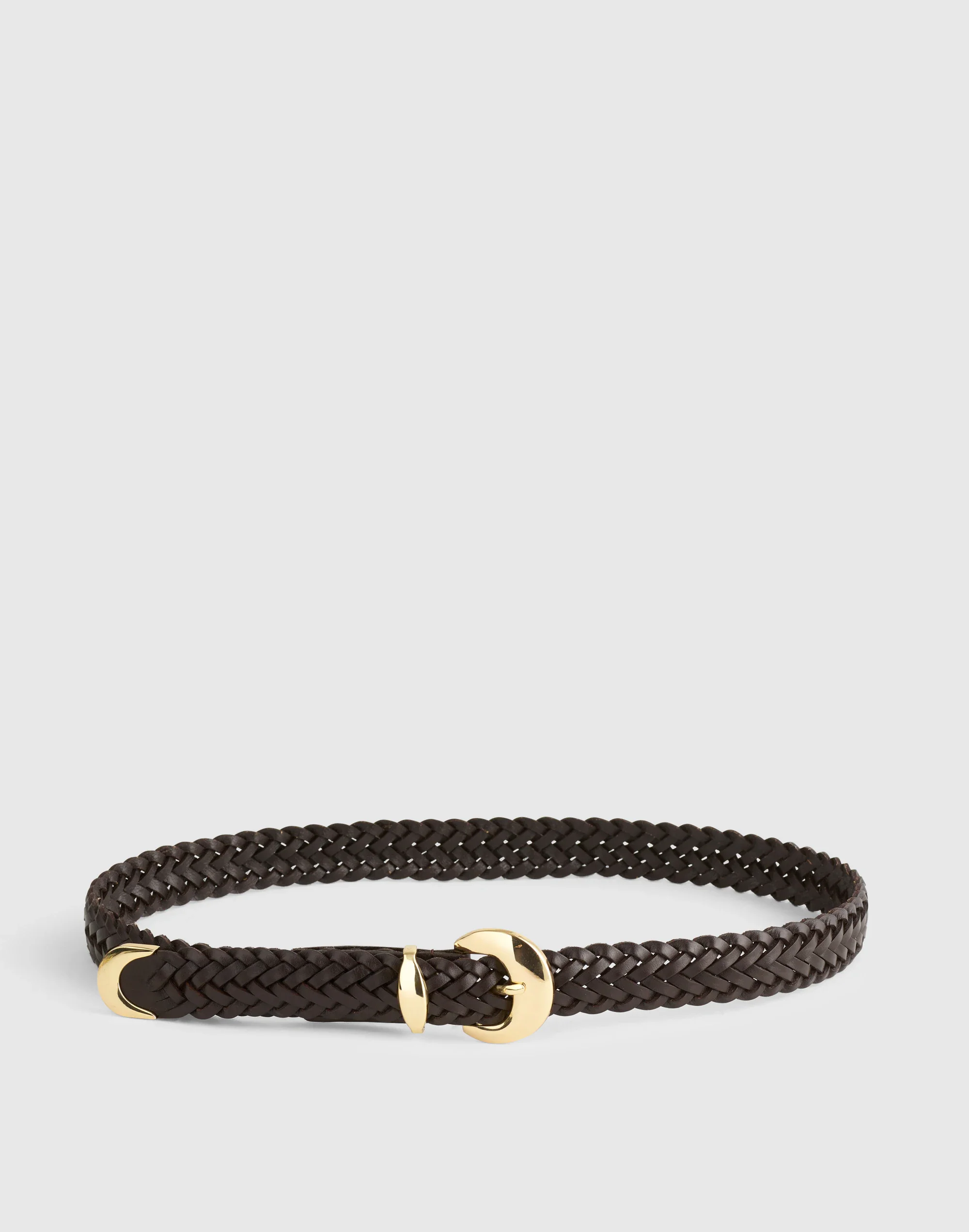 Domed-Buckle Wide Belt - 1