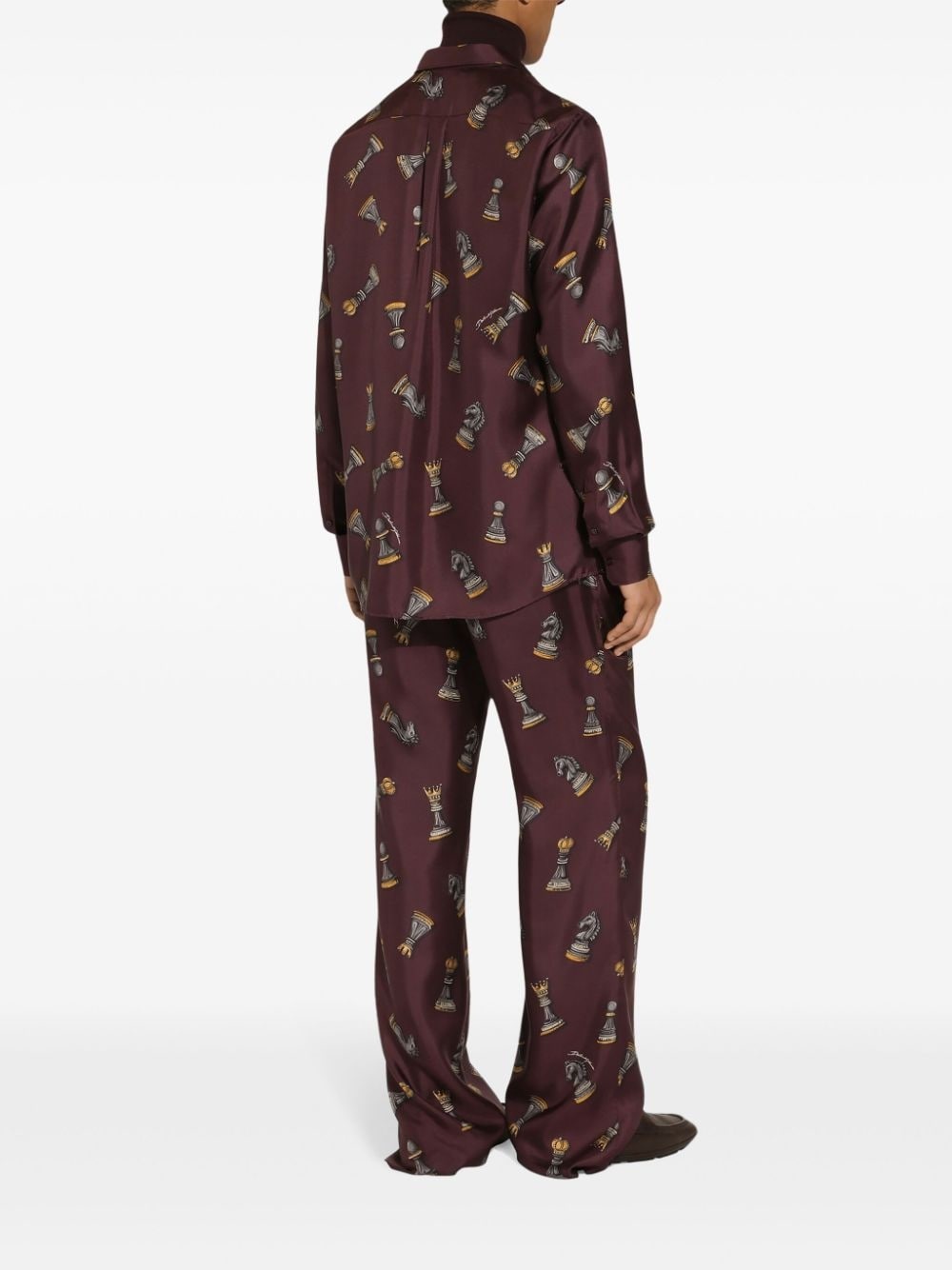 chess-print trousers - 4