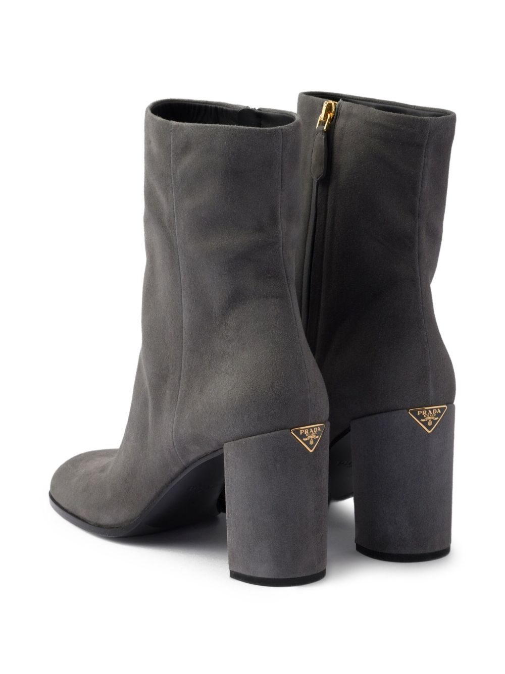 85mm suede block-heel boots - 3