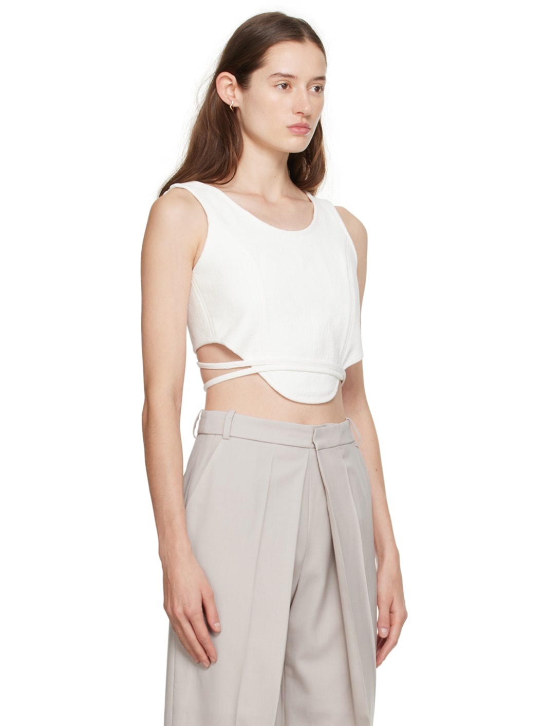 White Convertible Tank Top - 2