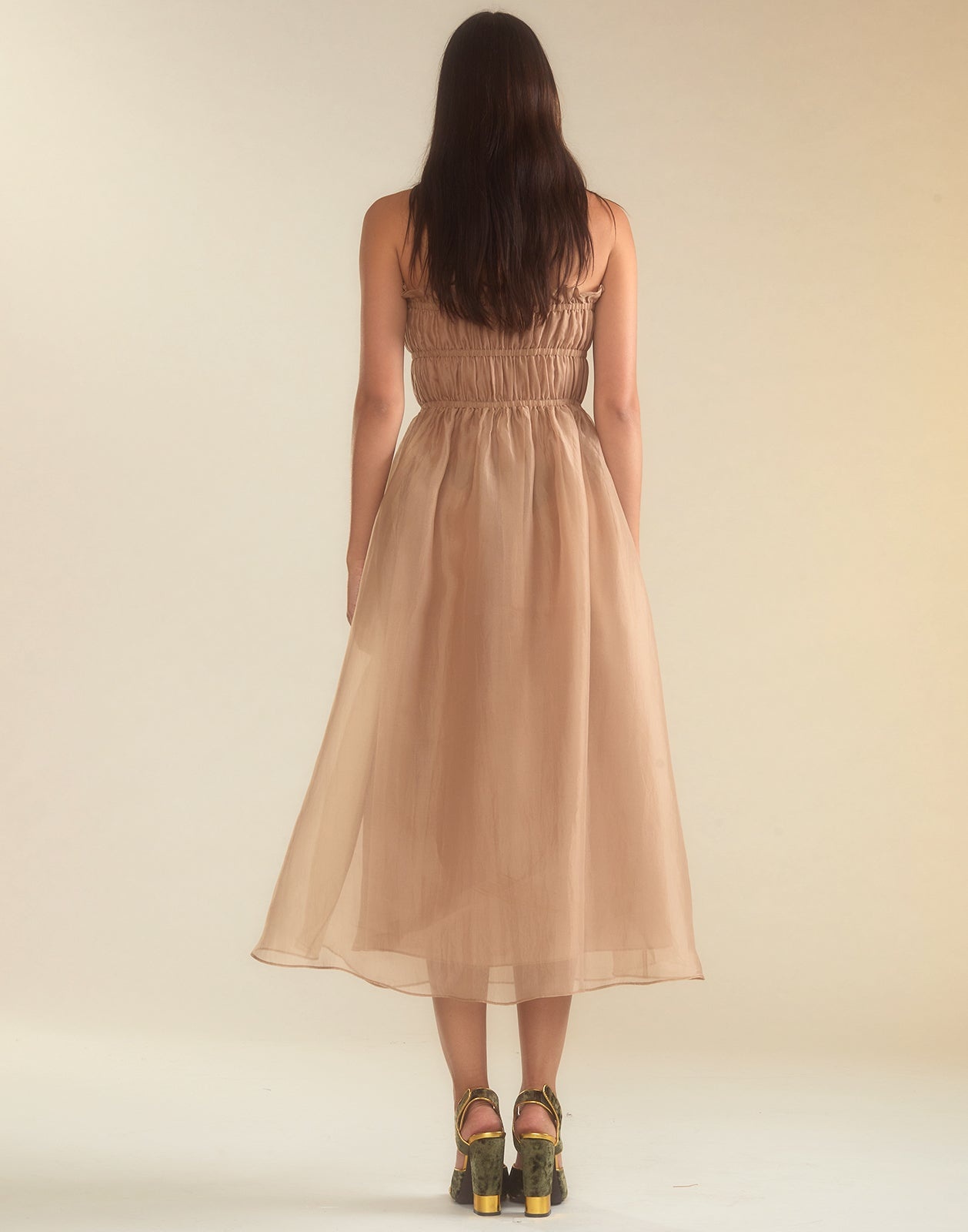 Buckle Up Silk Organza Dress - 7