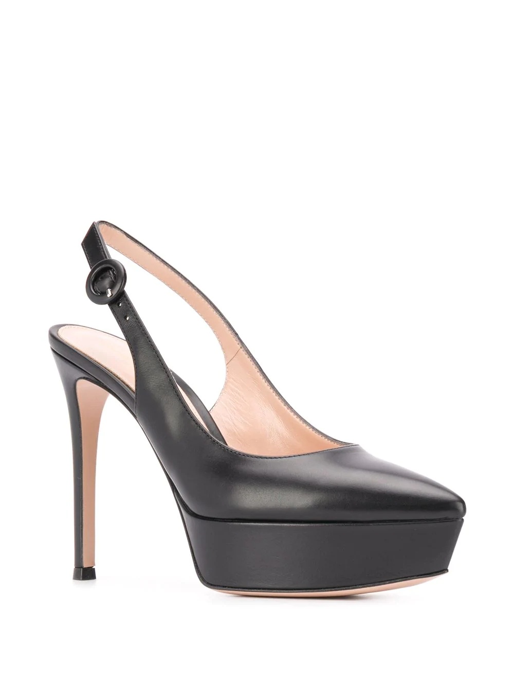 platform slingback pumps - 2