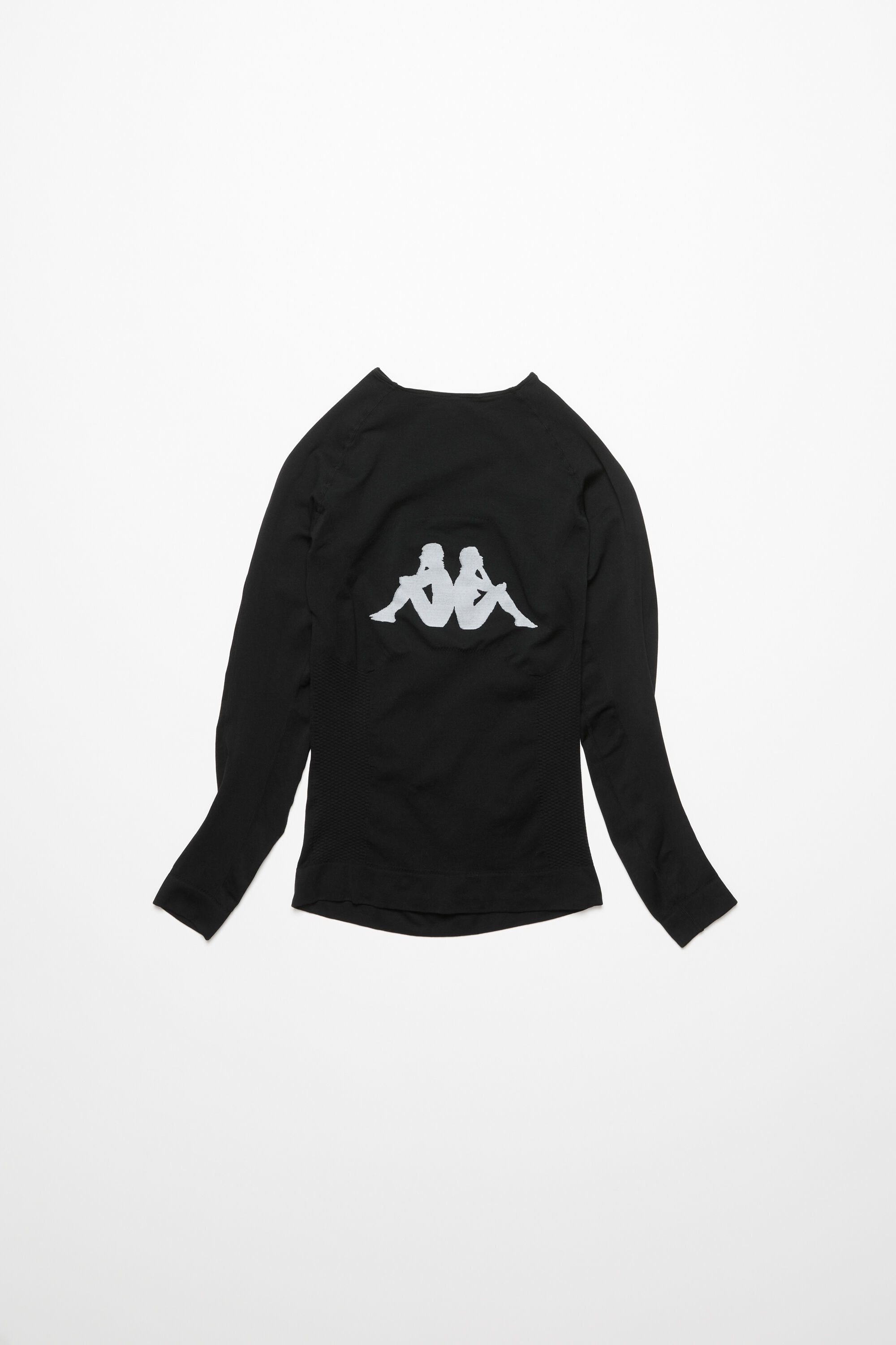 Long sleeve logo t-shirt - Acne Studios x Kappa - Black - 6