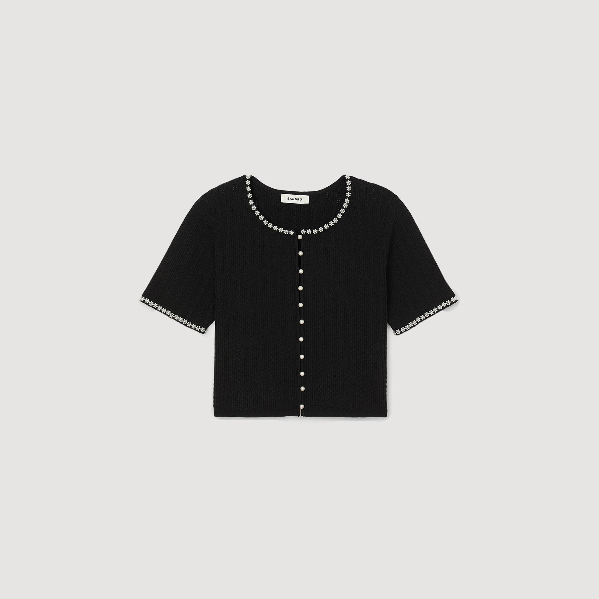 CROPPED BEADED CARDIGAN - 6