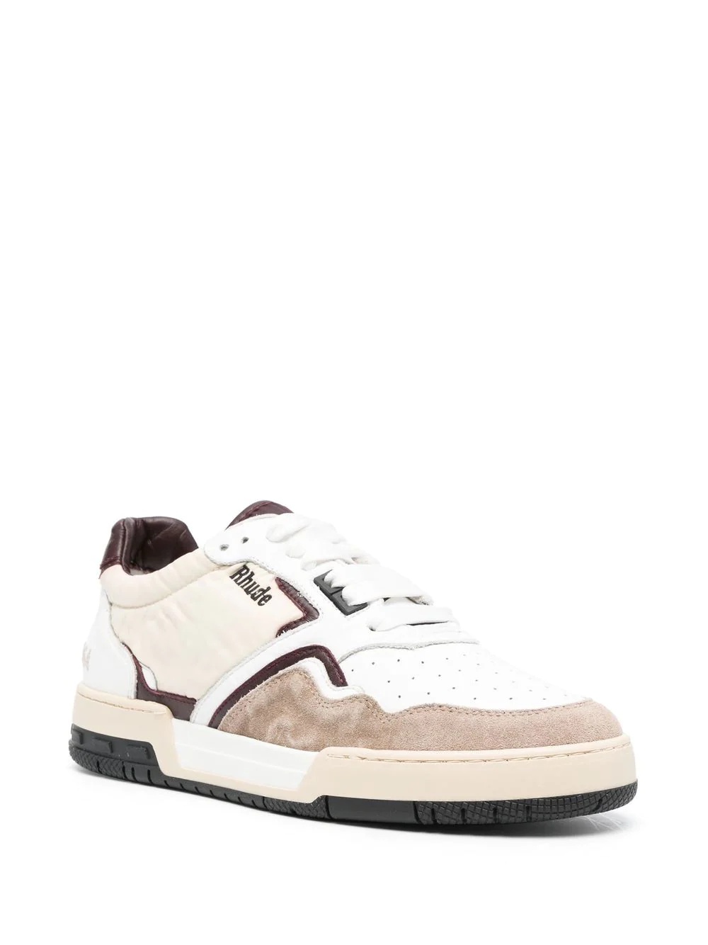 embroidered-logo low-top sneakers - 2