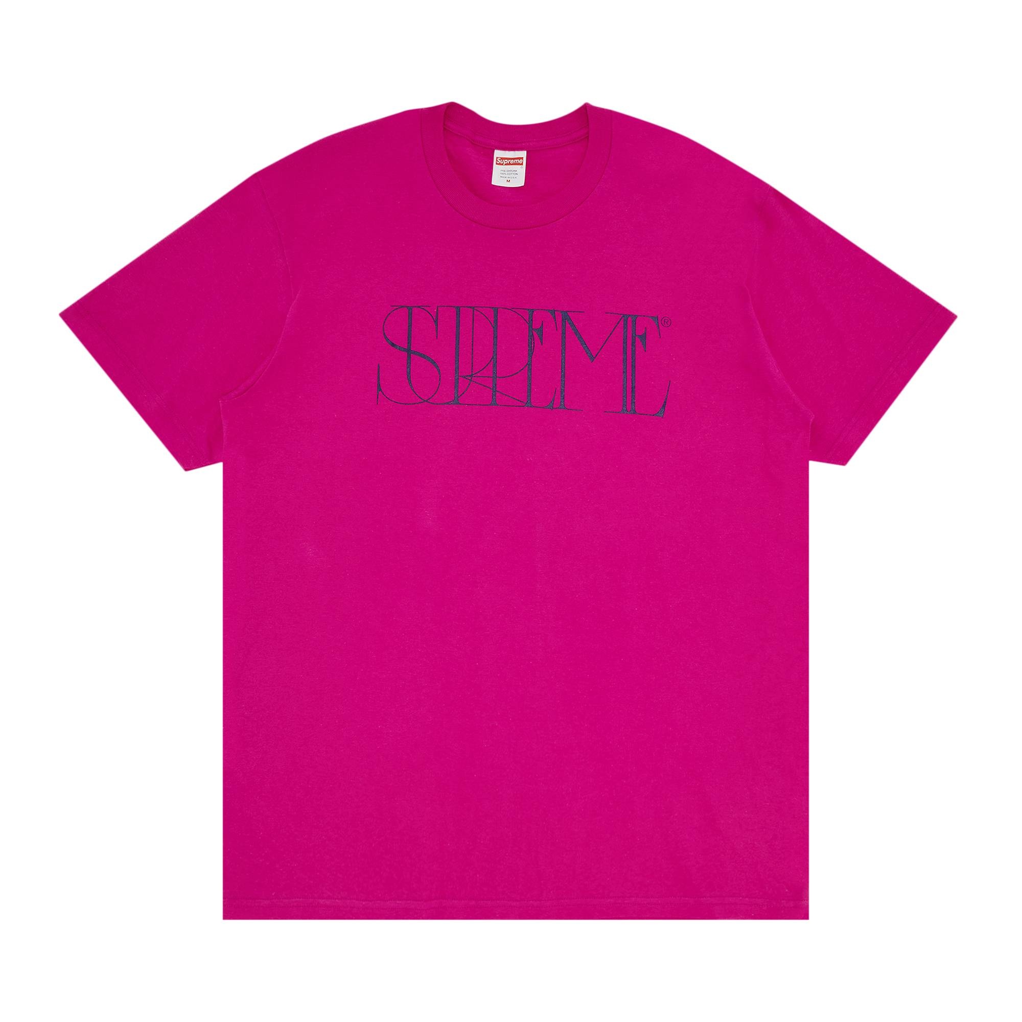 Supreme Trademark Tee 'Magenta' - 1