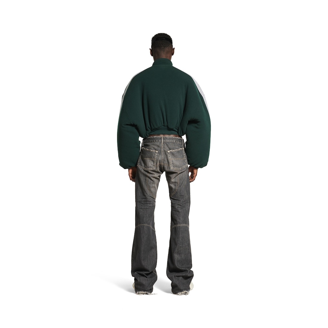 BALENCIAGA Loop Sports Icon Round Zip-up Jacket in Cypress