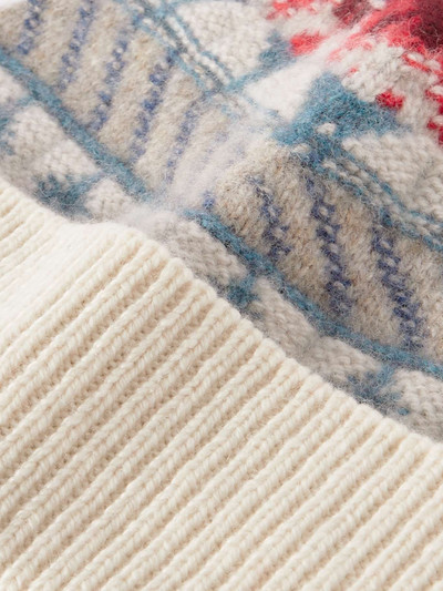 Loro Piana Noel ribbed jacquard-knit cashmere beanie outlook