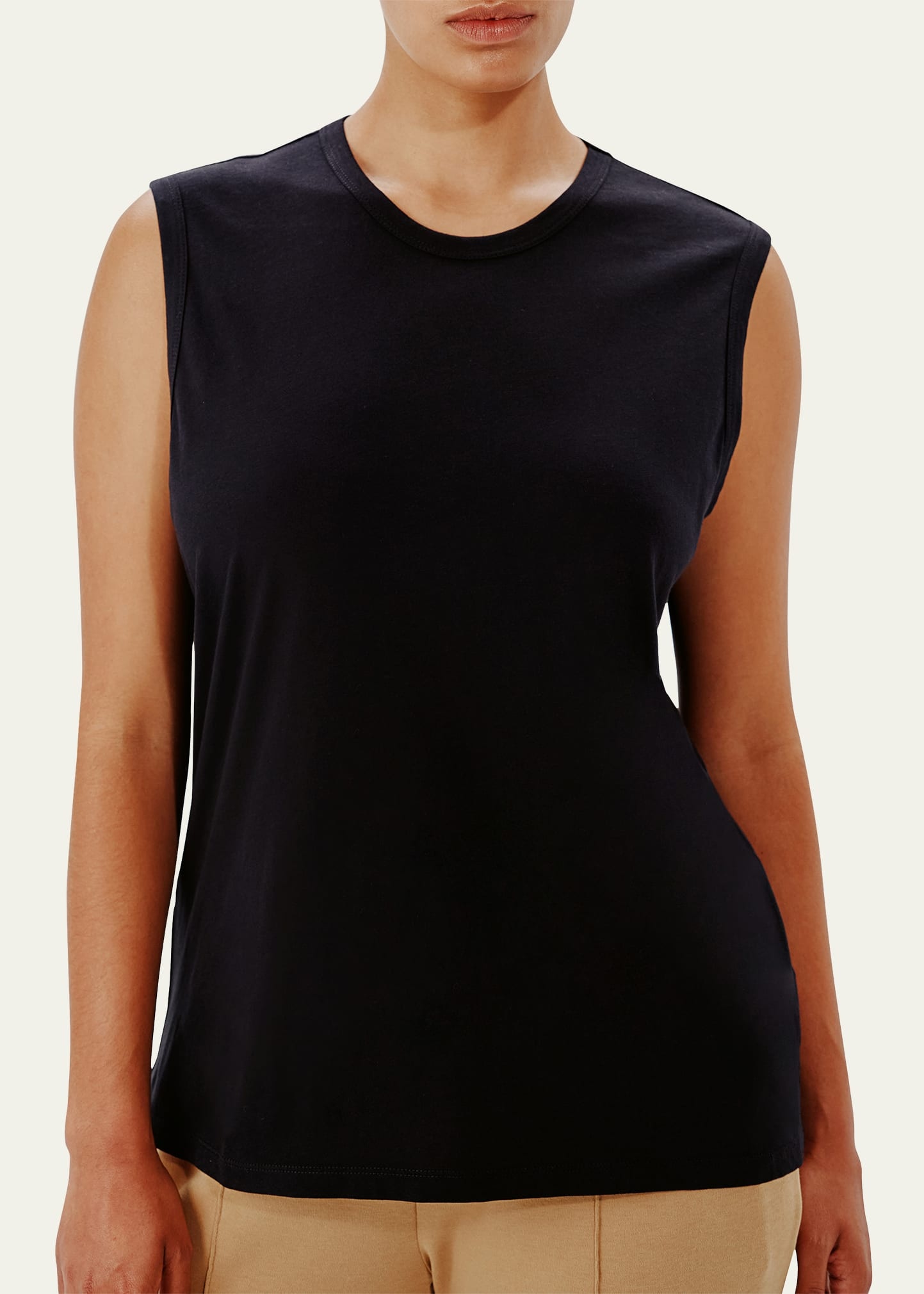 Loose Sleeveless Tee - 5