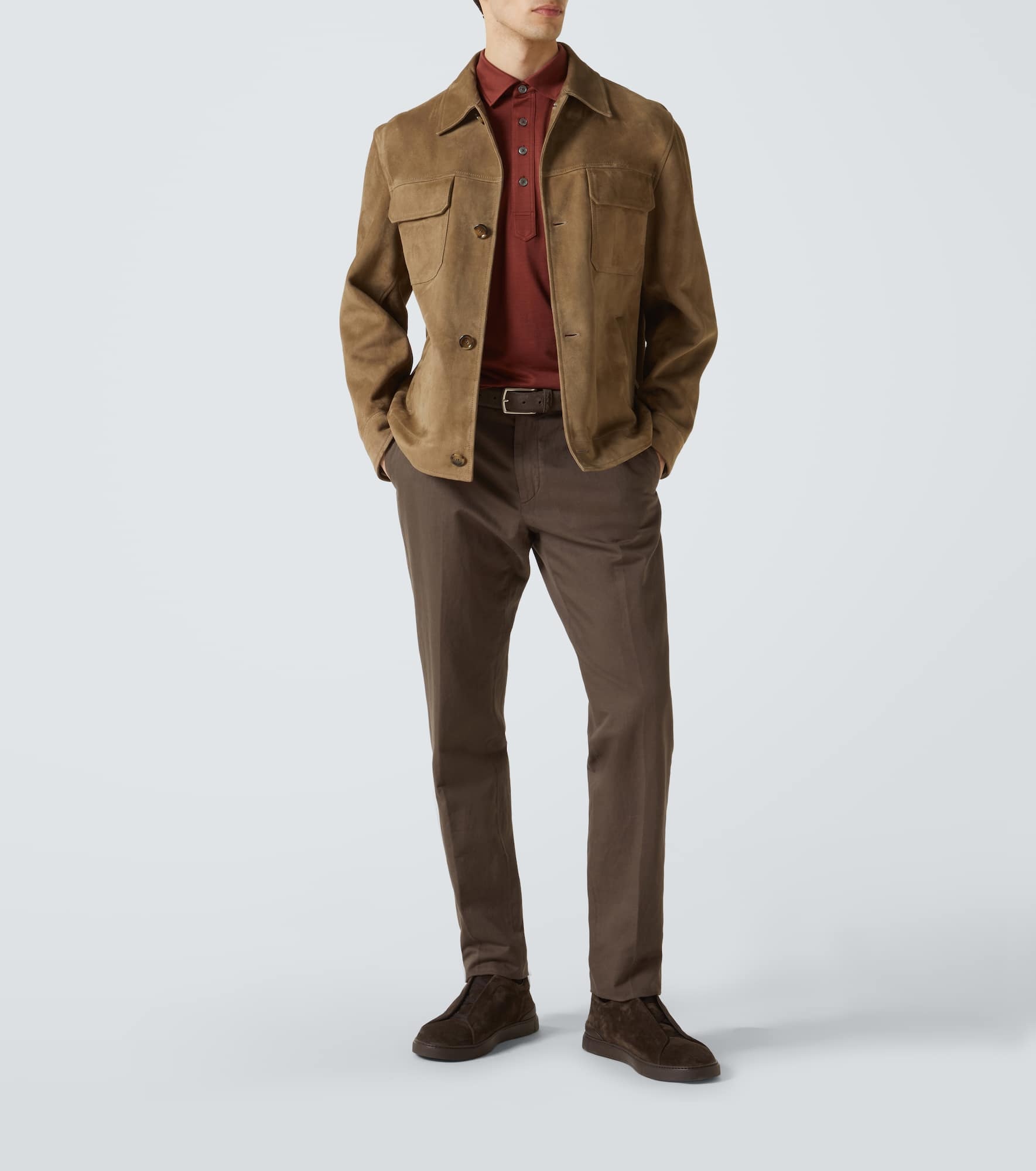 Cotton and linen chinos - 2