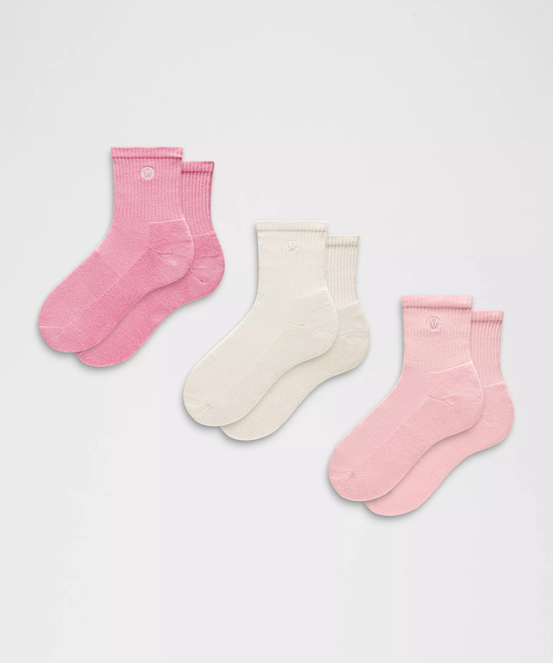 Unisex Daily Essential Quarter Socks *3 Pack 1
