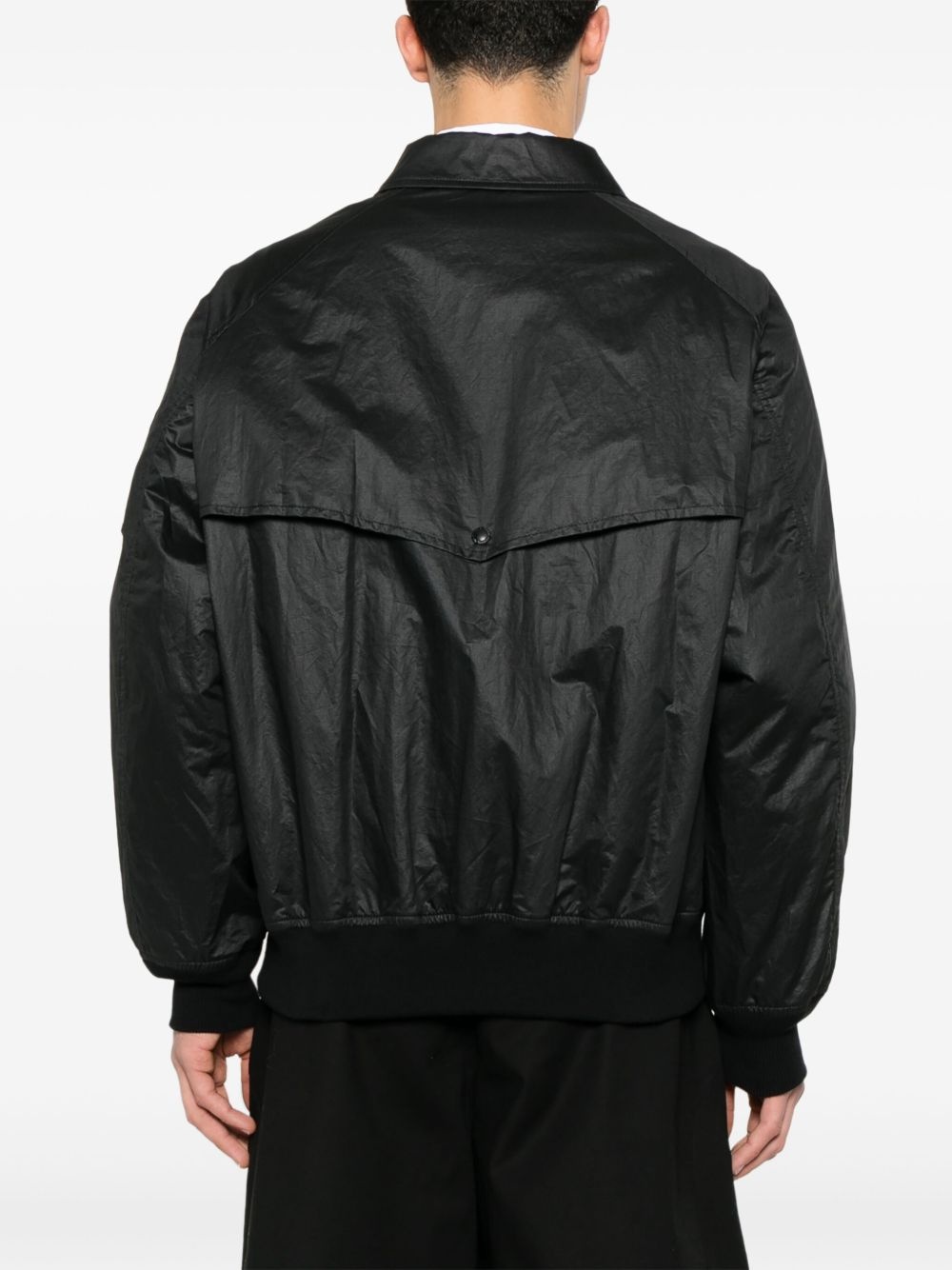crinkled-finish bomber jacket - 4
