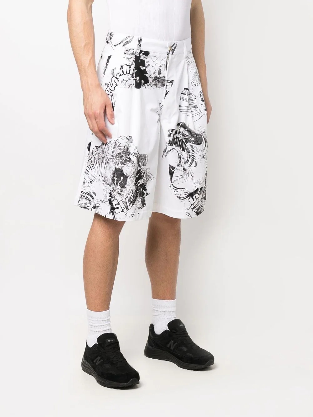 x Christian Marclay wide-leg shorts - 3