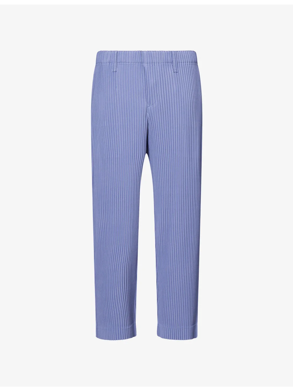 Straight-Leg Pleated Knit Trousers - 1