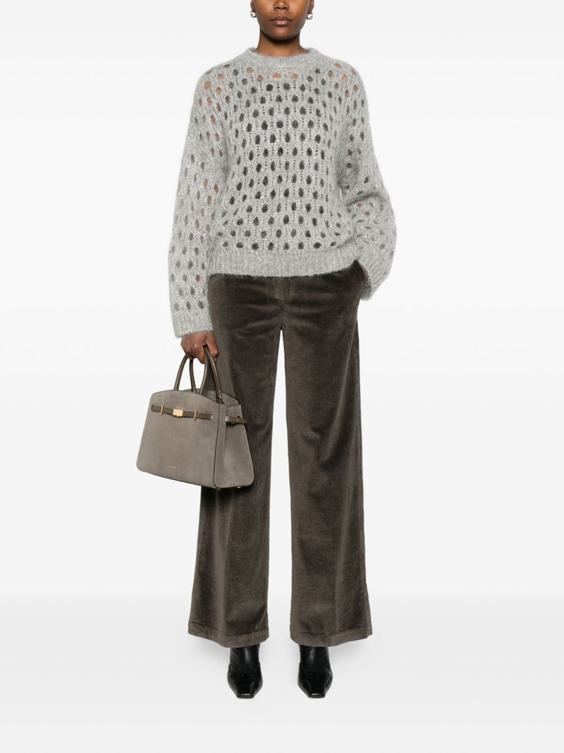 Brunello Cucinelli open-knit sweater outlook