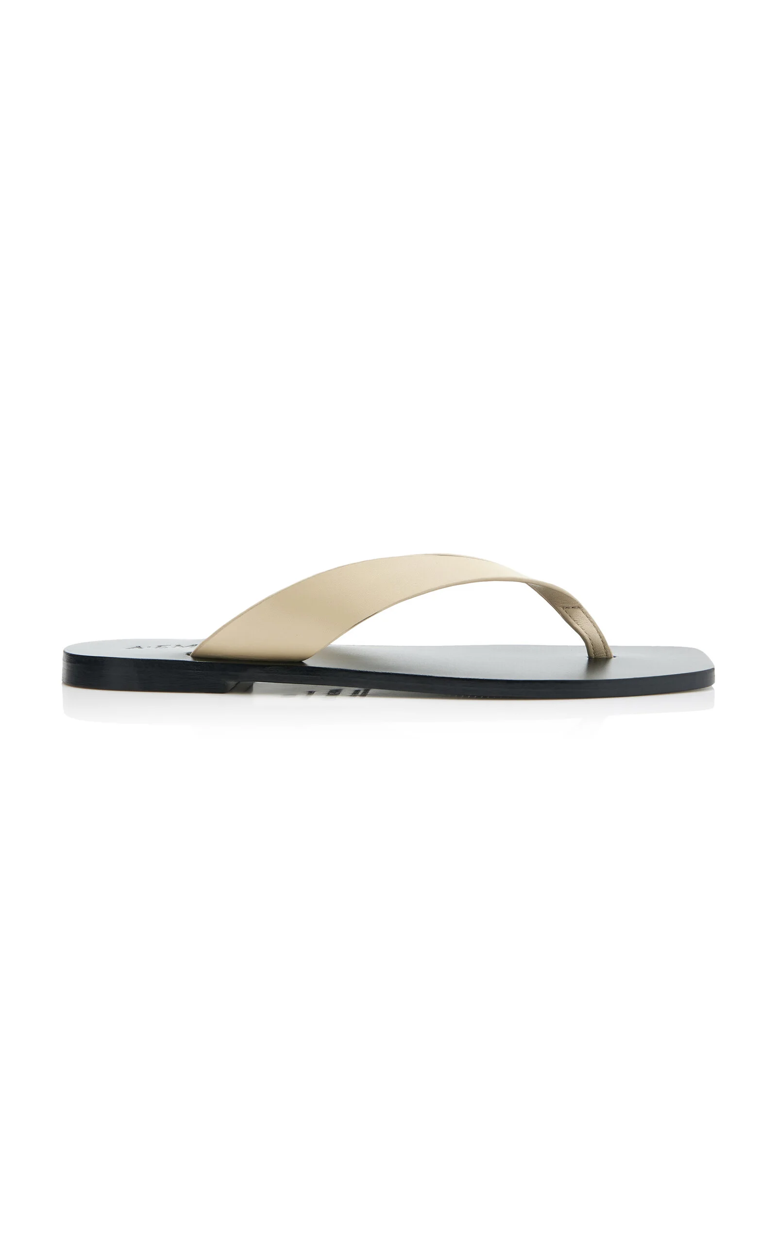 Kinto Leather Sandals black/white - 1
