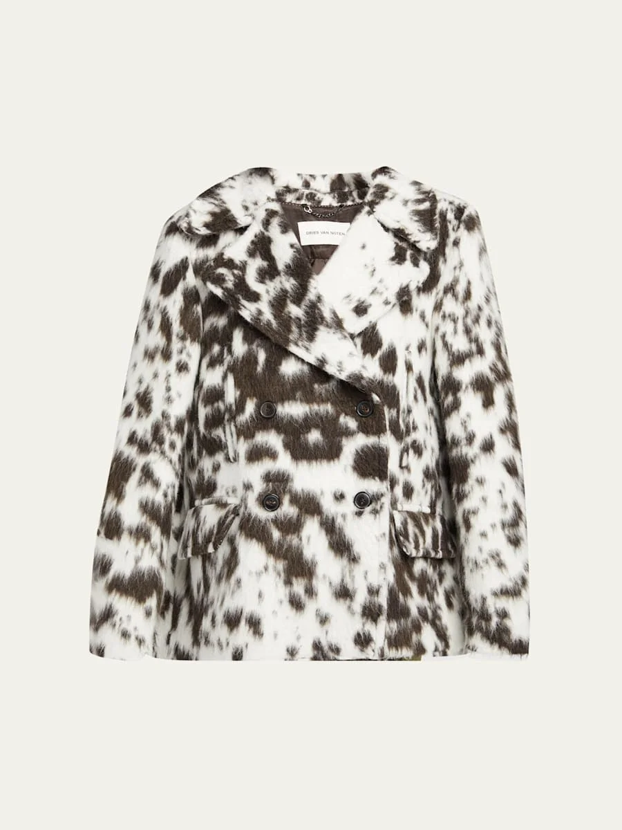 Vafel Oversized Double-Breasted Top Coat - 1