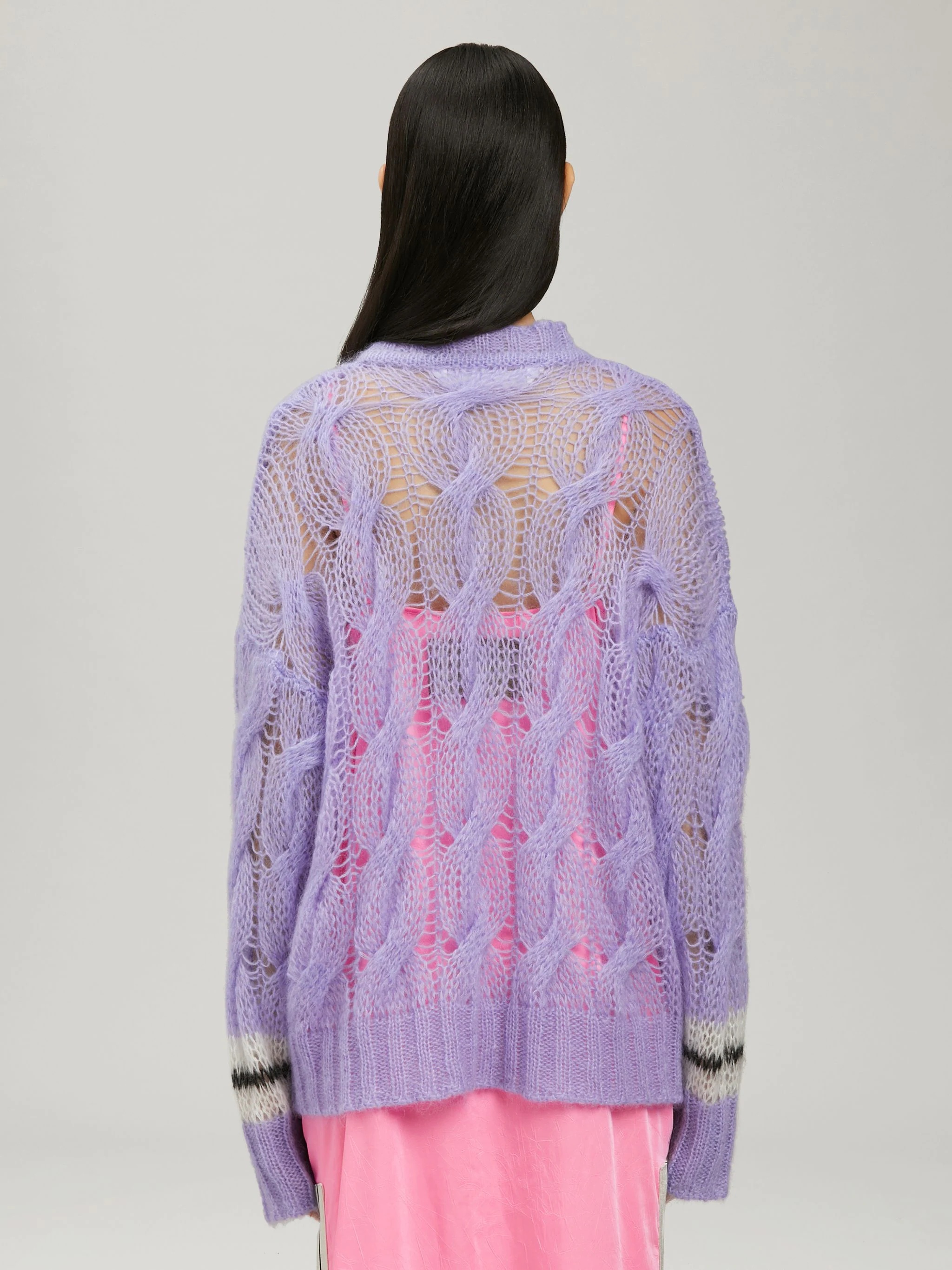TRACK MOHAIR SWEATER - 5