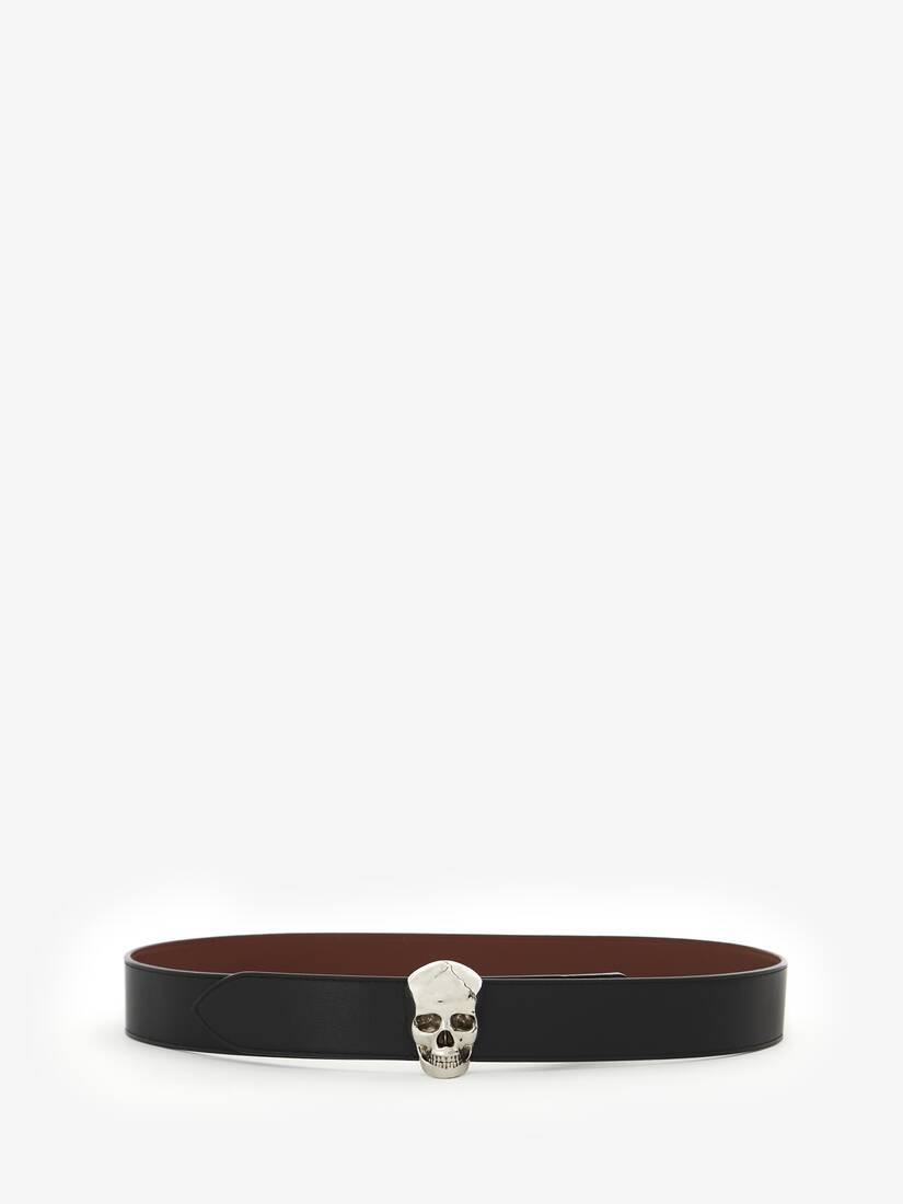 Men's 3d Skull Belt in Black - 1