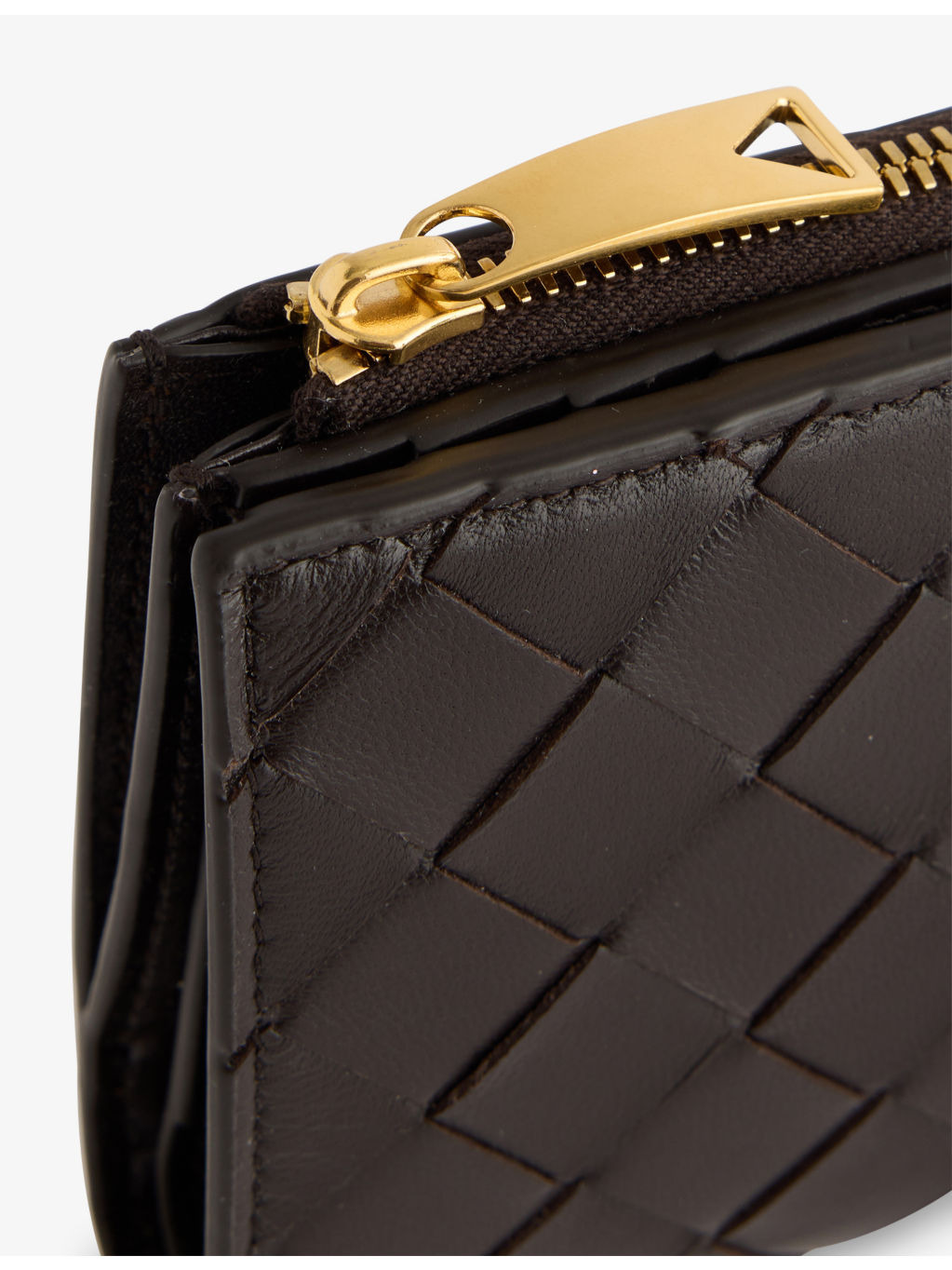 Intrecciato Compact Leather Wallet - 2