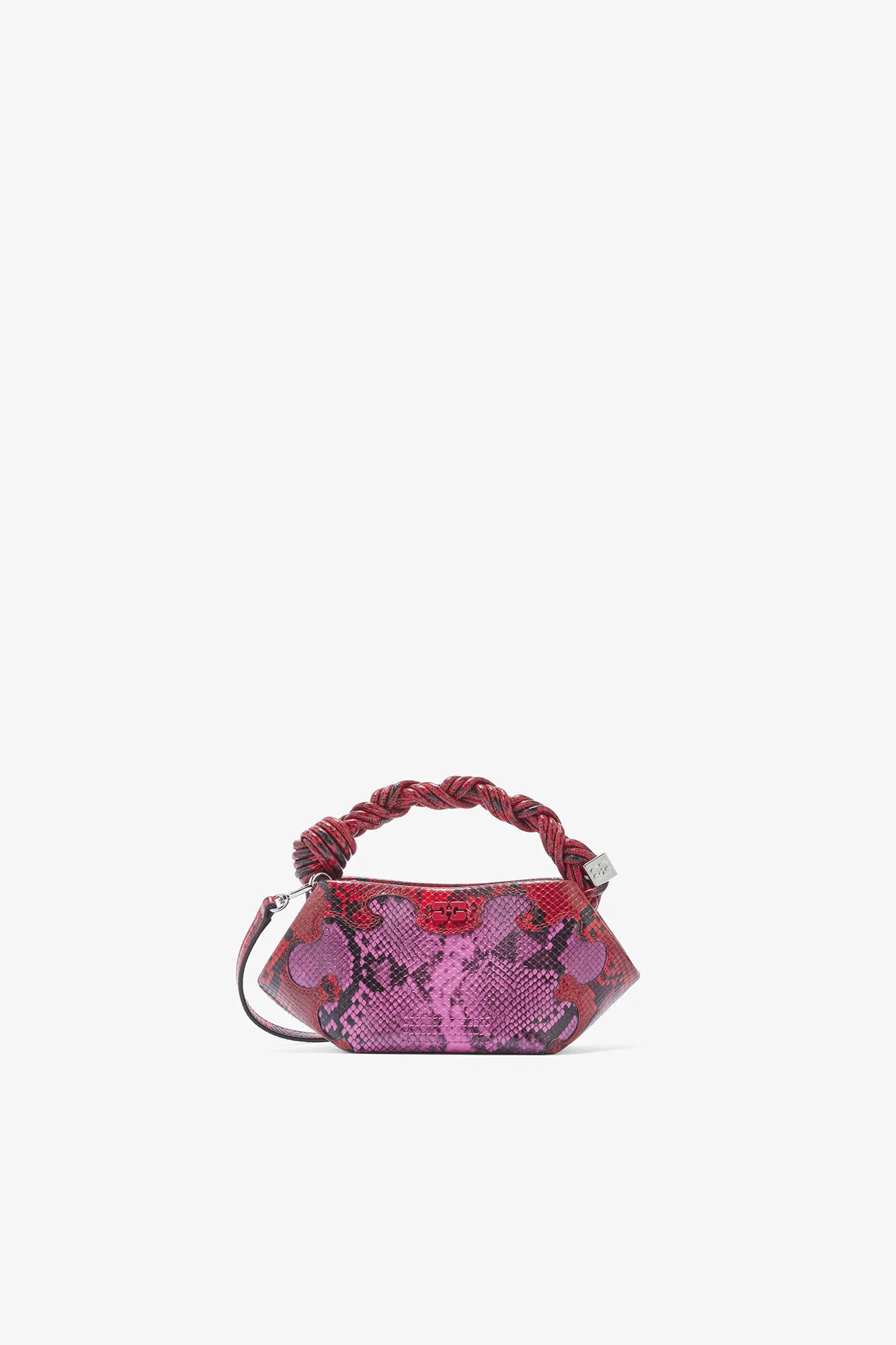MINI BOU BAG IN PINK SNAKE - 1