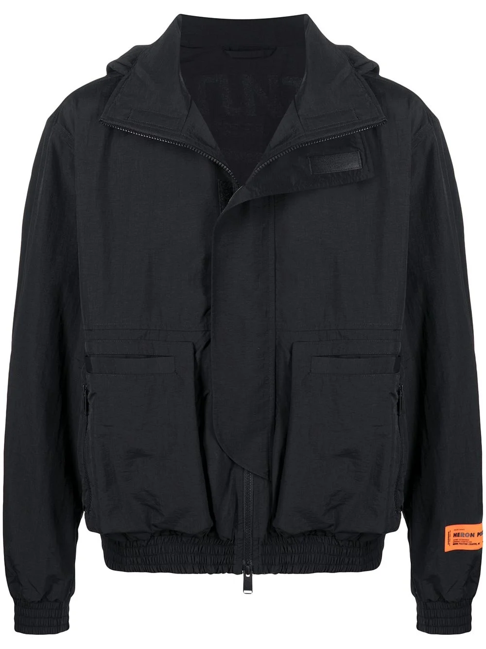 로고 인쇄 zip-up 재킷 - 1