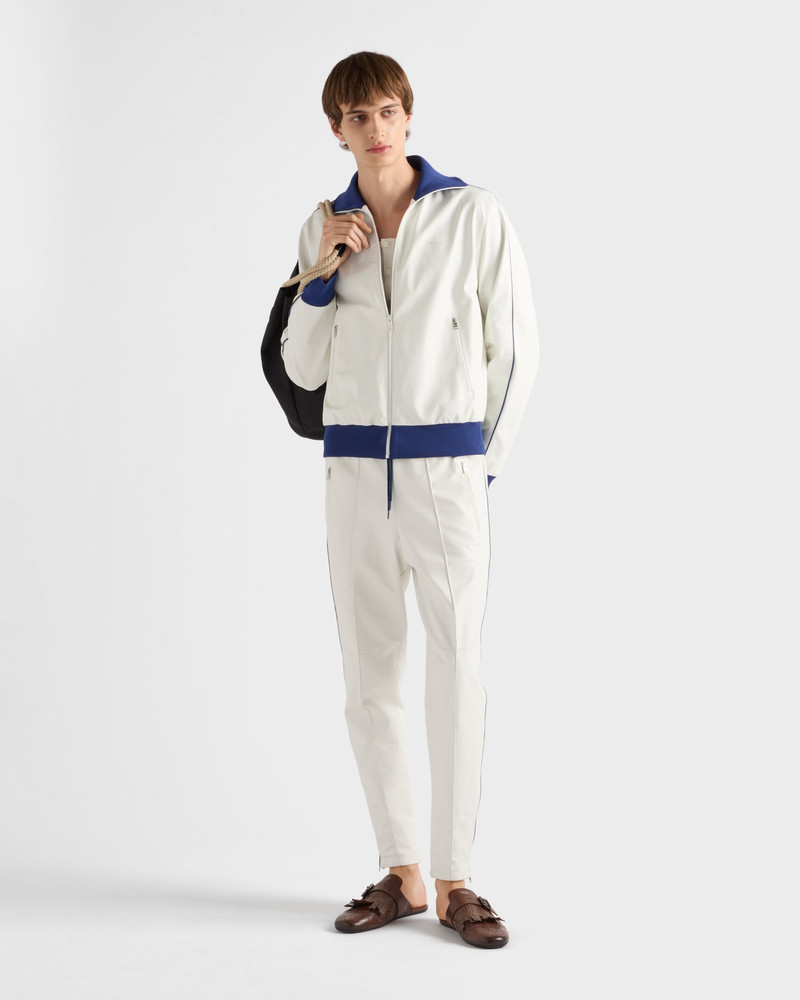 Prada Nappa leather joggers outlook