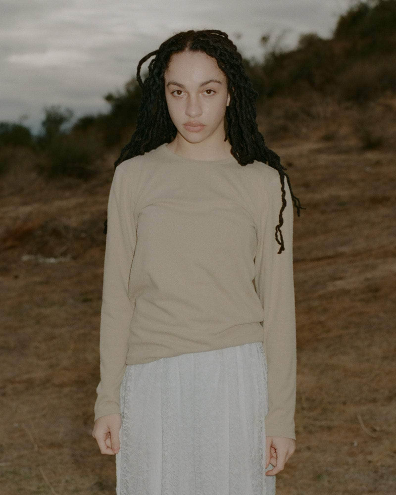 Silk Long Sleeve Tee - Wild Silk Jersey 1