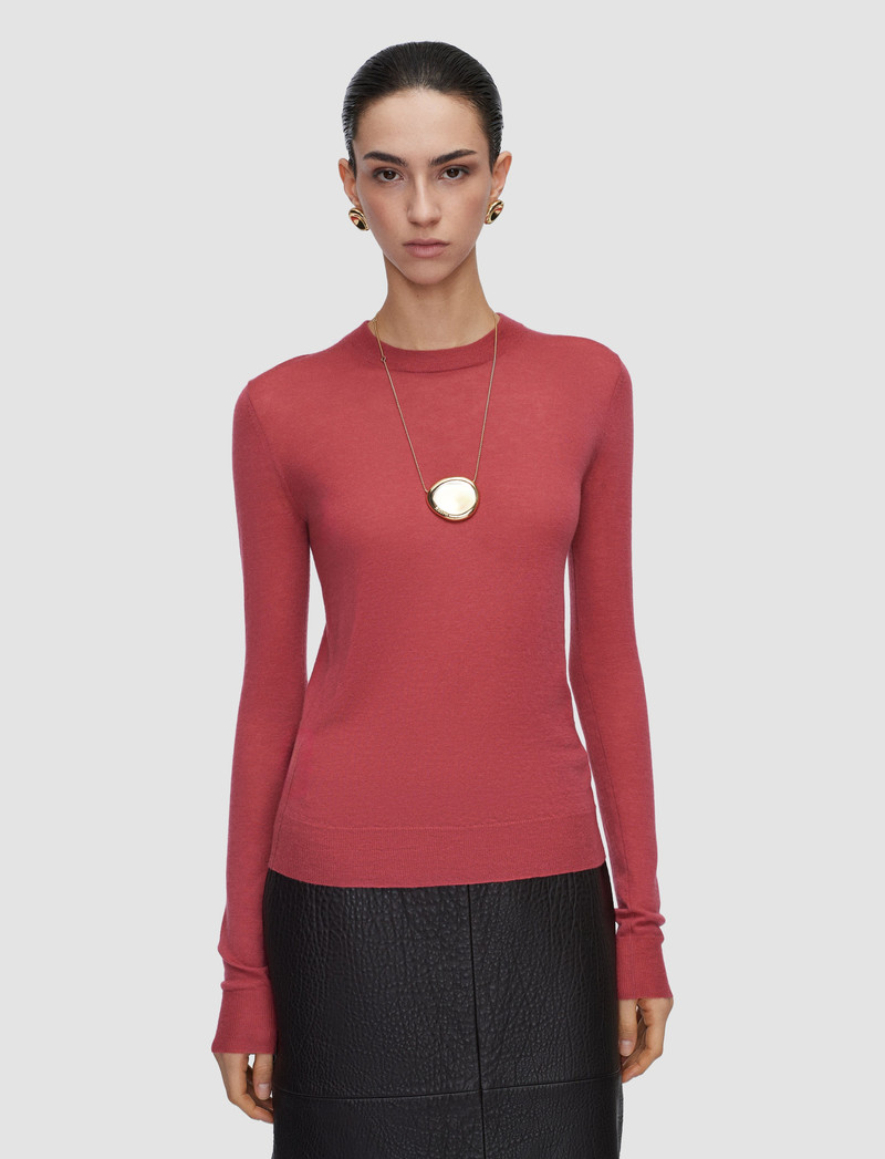 JOSEPH Cashair Round Neck Jumper outlook