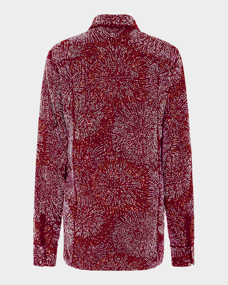 Firework Embroidered Button-Down Shirt 3