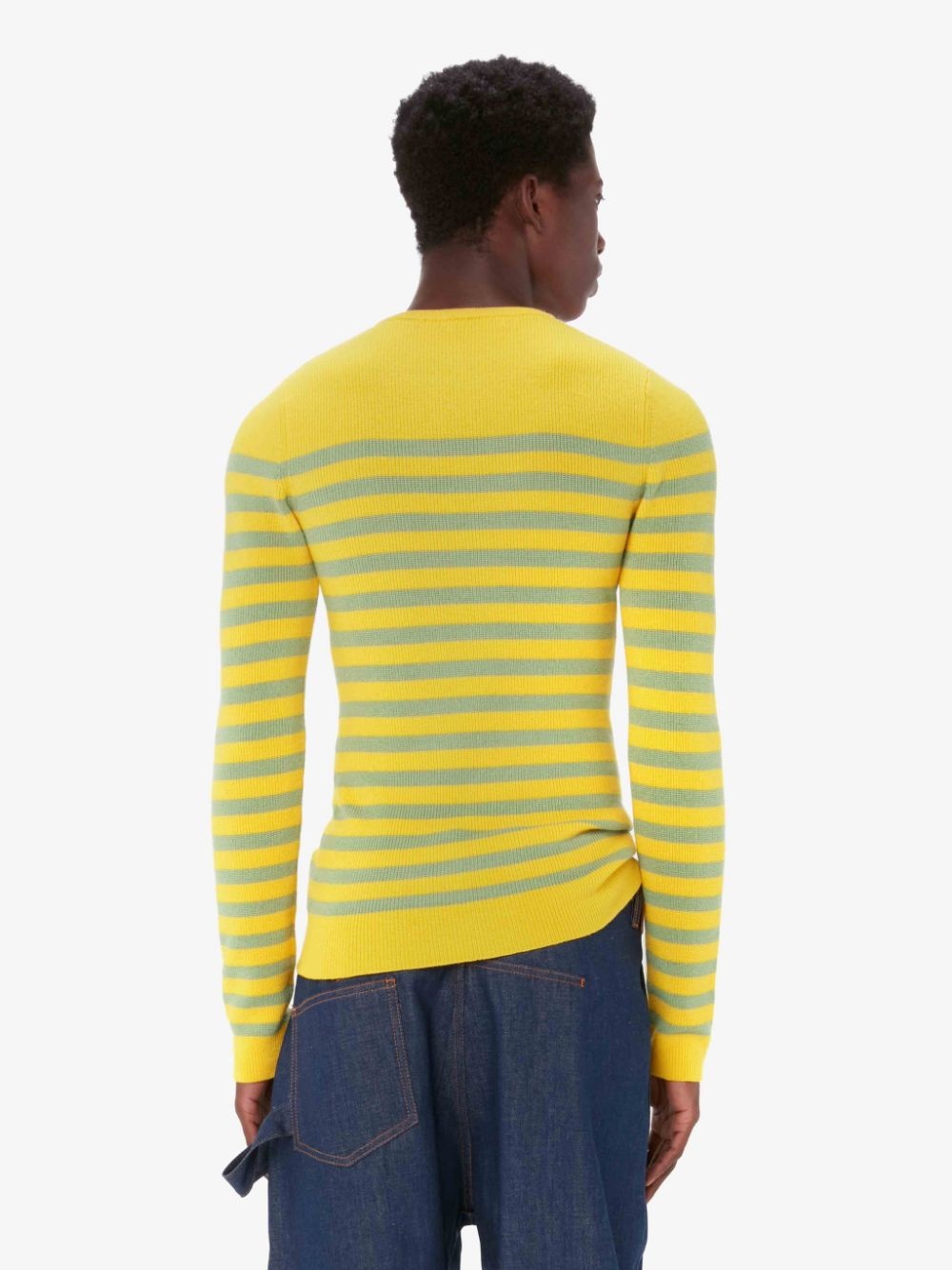 STRIPED GLOVE CREWNECK JUMPER - 3