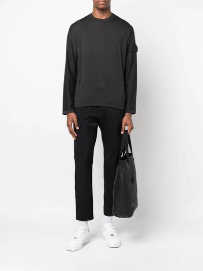 Stone Island Shadow Project logo-patch long-sleeved jumper outlook