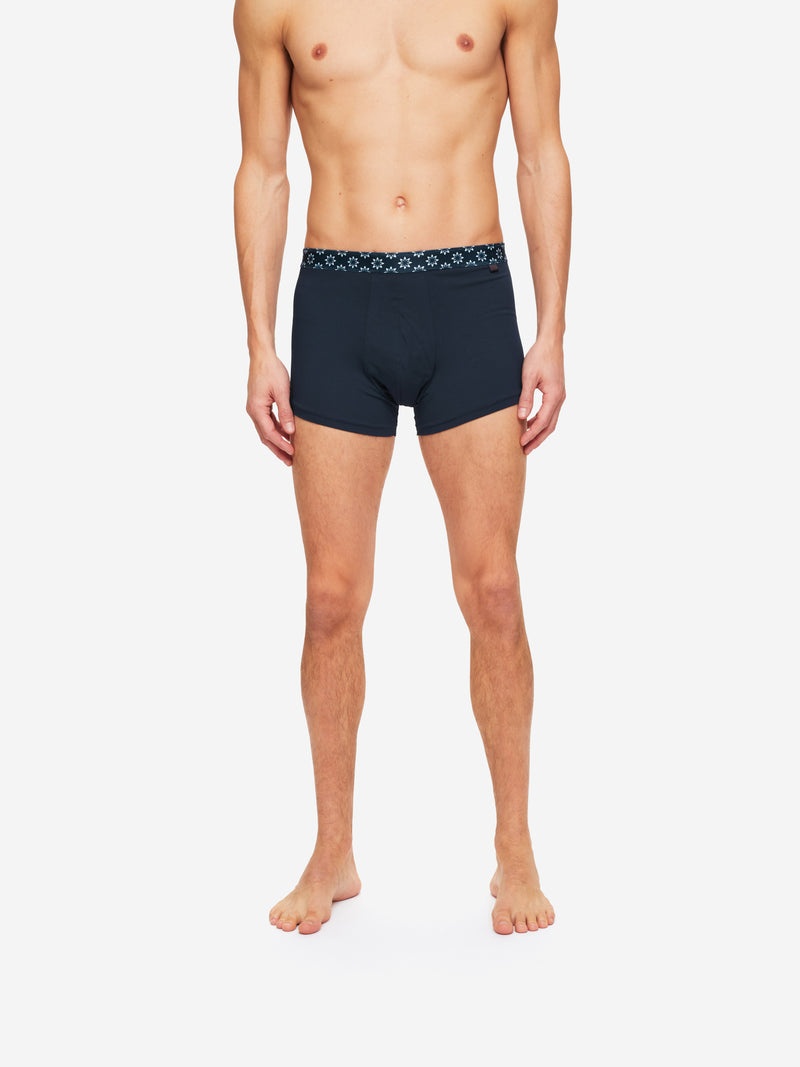 Men's Boxer Briefs Band 54 Pima Cotton Stretch Navy - 3