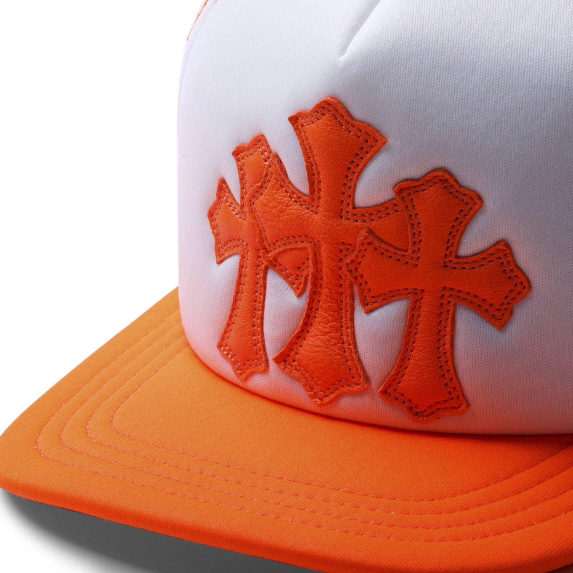 Chrome Hearts Cemetery Trucker Hat 'Orange' - 3