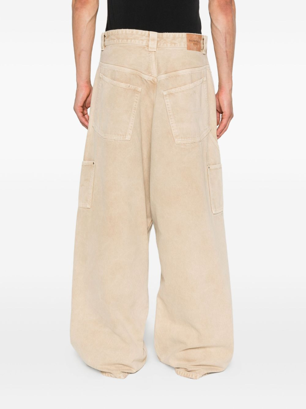 Ripped Off panelled cotton trousers - 4
