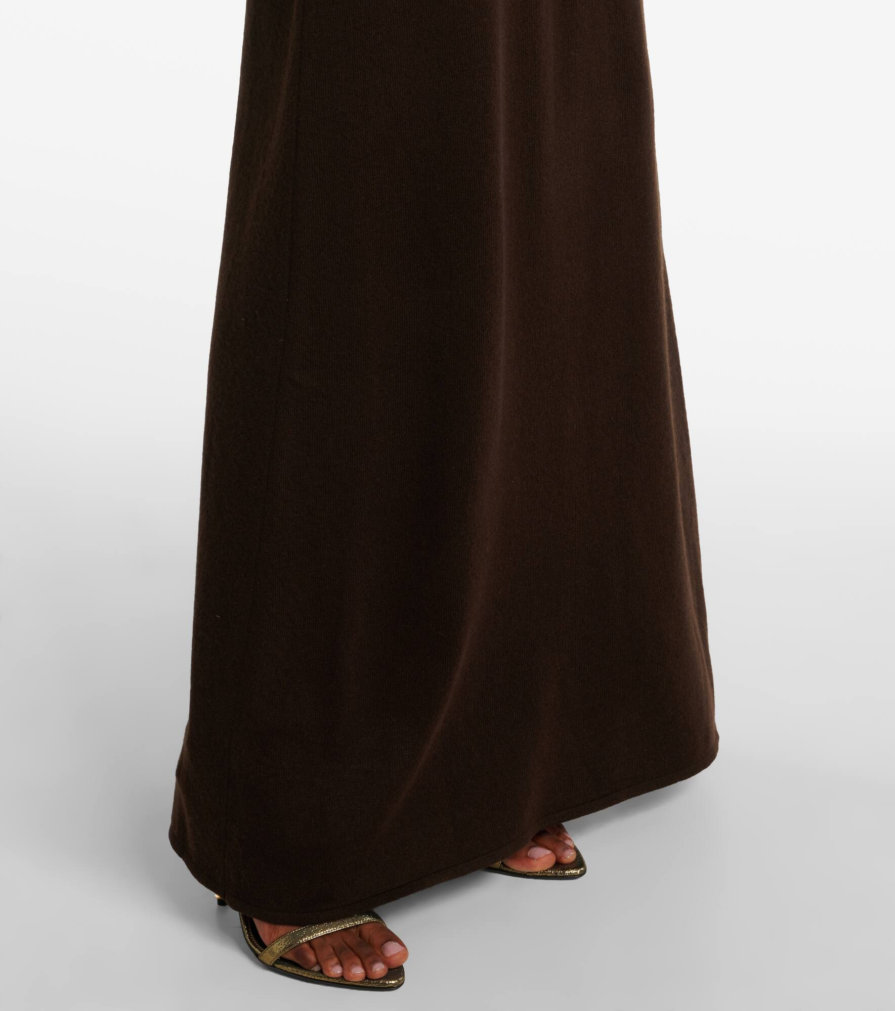 Knitted cashmere maxi dress - 5