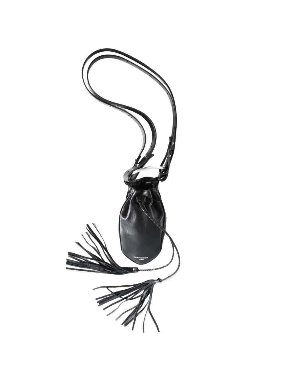 tassel-detail drawstring messenger bag - 1