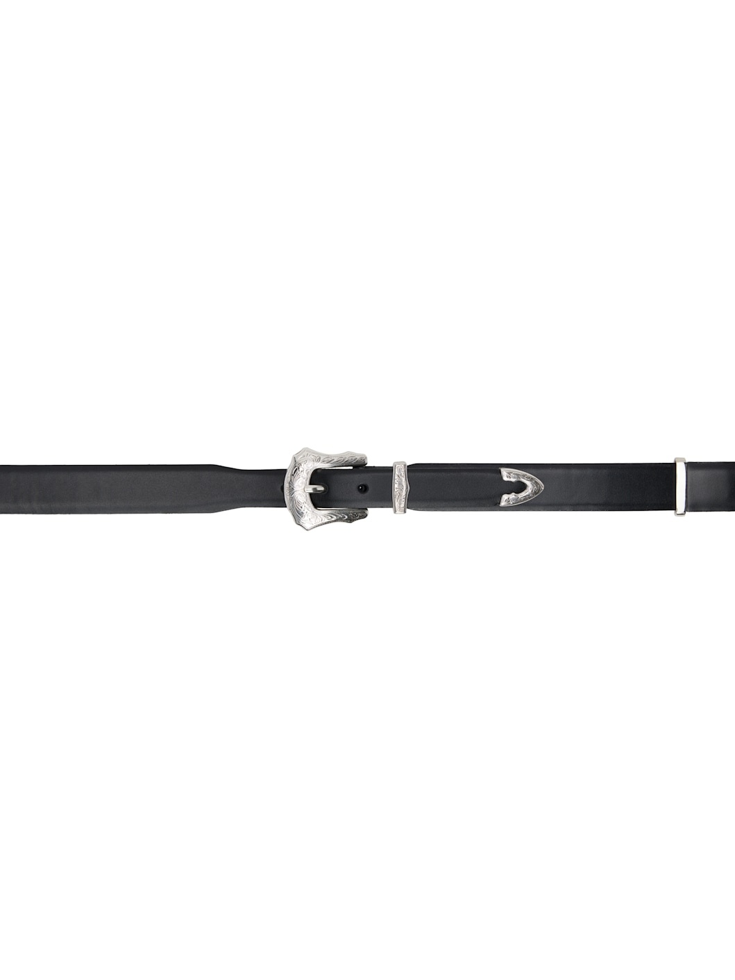 Black Metal Buckle Belt - 1