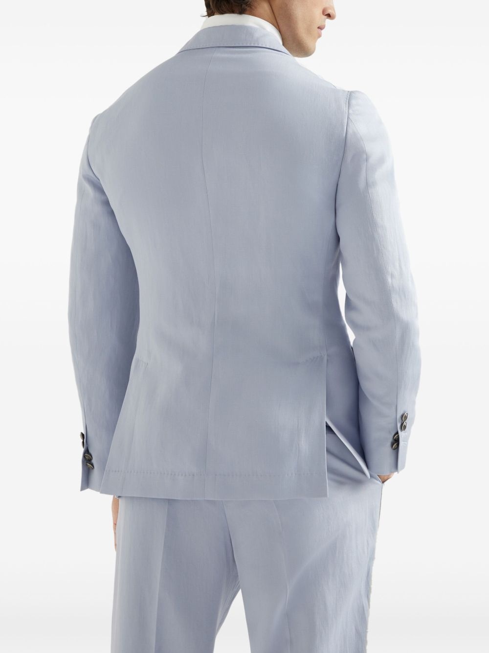 twill-weave blazer - 4