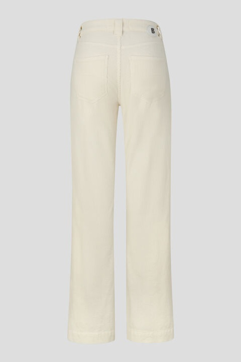 BOGNER Devin Flared fit corduroy pants in Off-white outlook