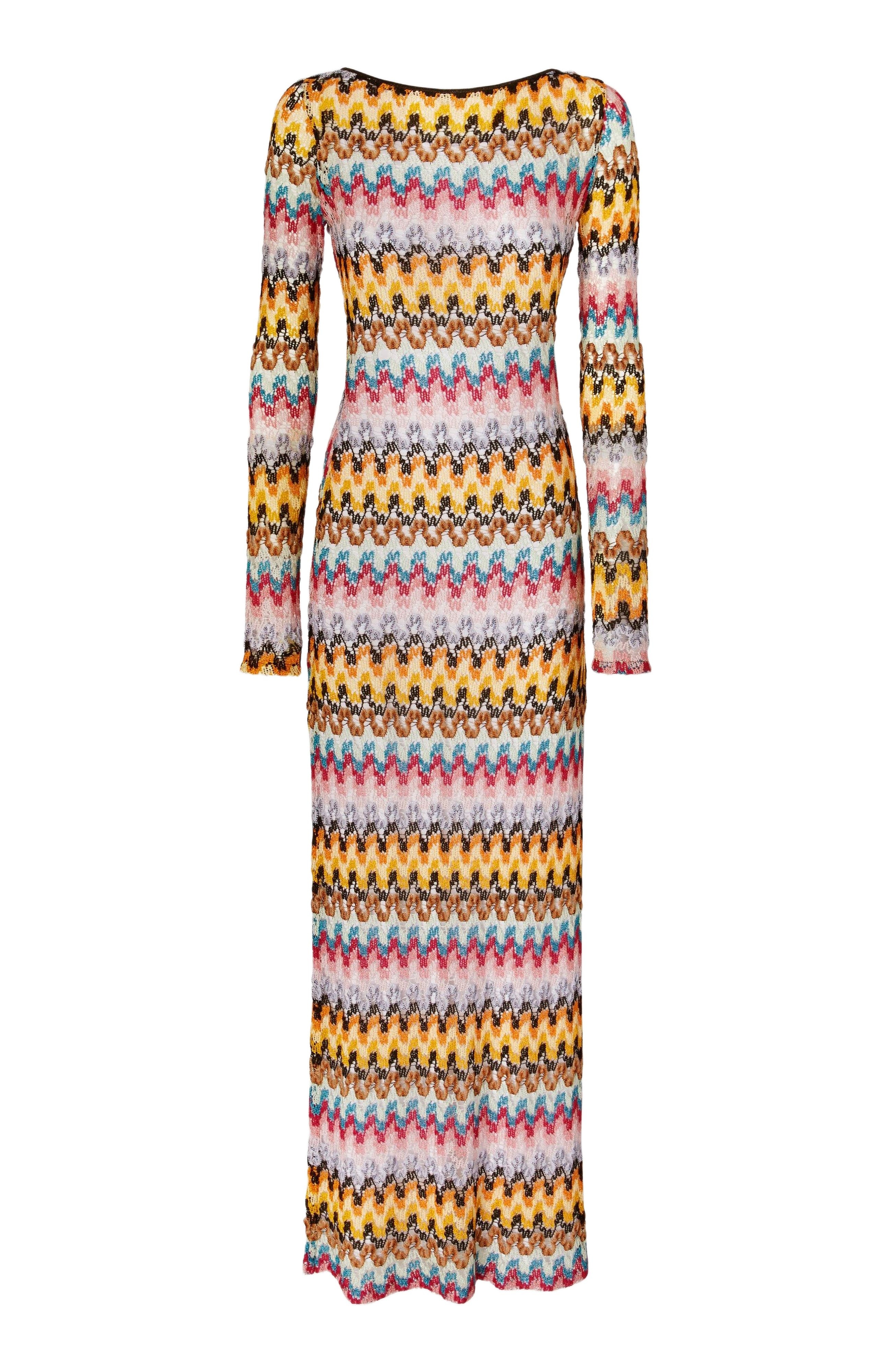 Missoni Long Dress In Lamé Viscose Lace With Open Back in Multicoloured at Nordstrom - 2
