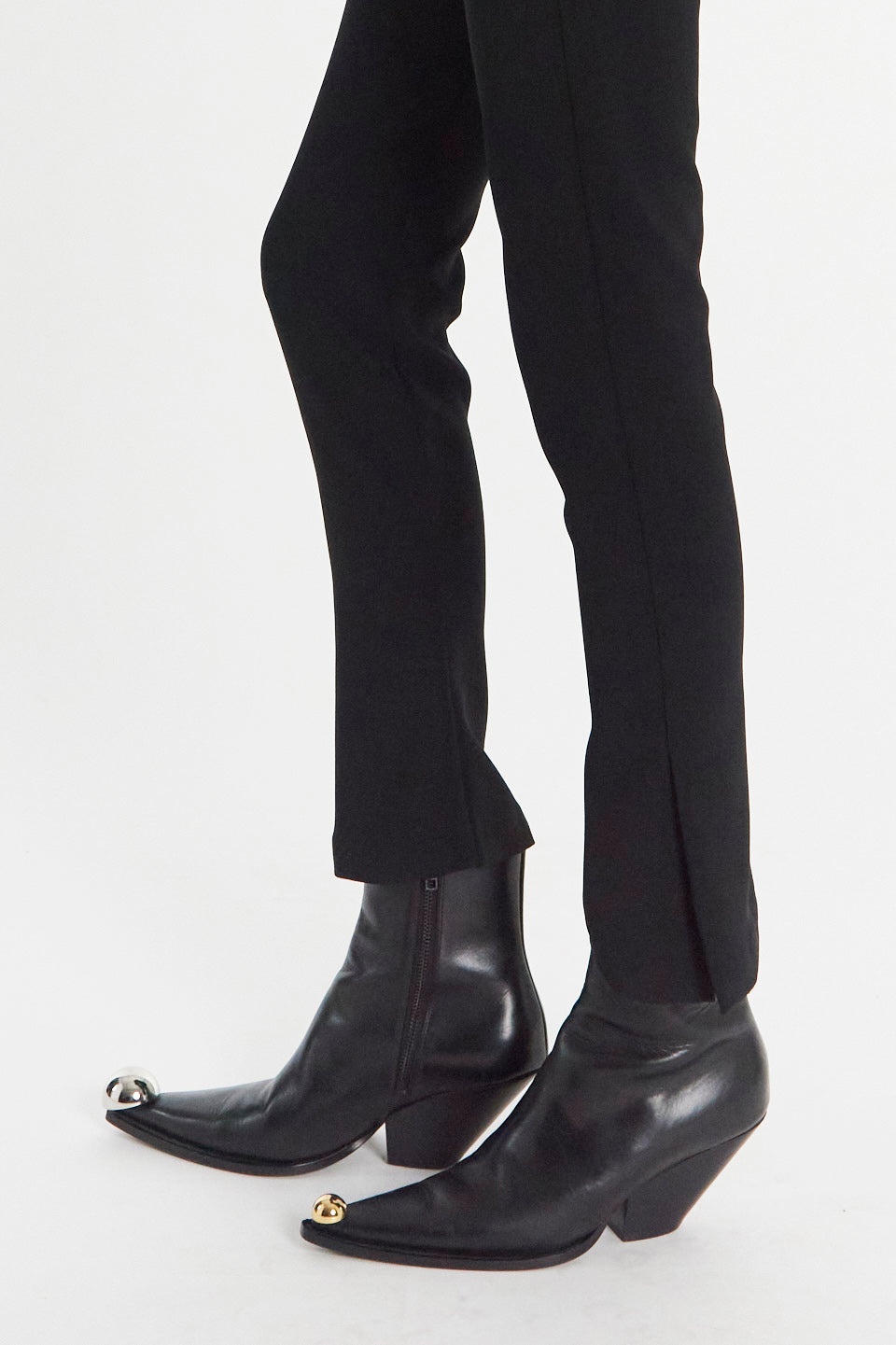 GABRIEL COWBOY BOOTS BLACK SILVER GOLD - 4