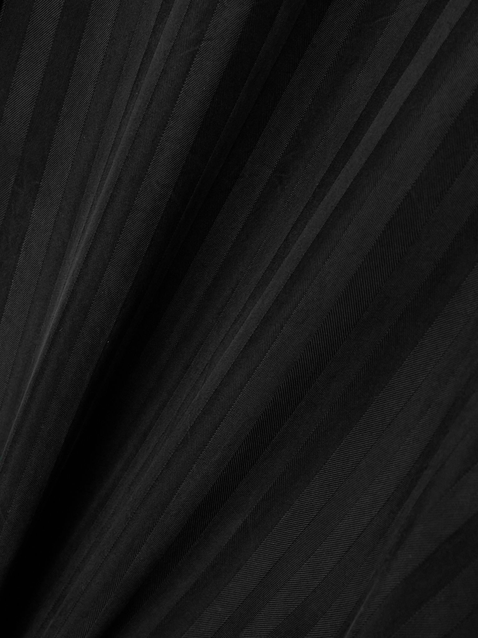 Striped satin-jacquard shirt Black - 4