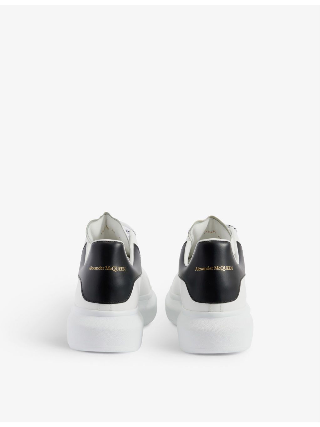 Oversized-sole leather low-top trainers - 4
