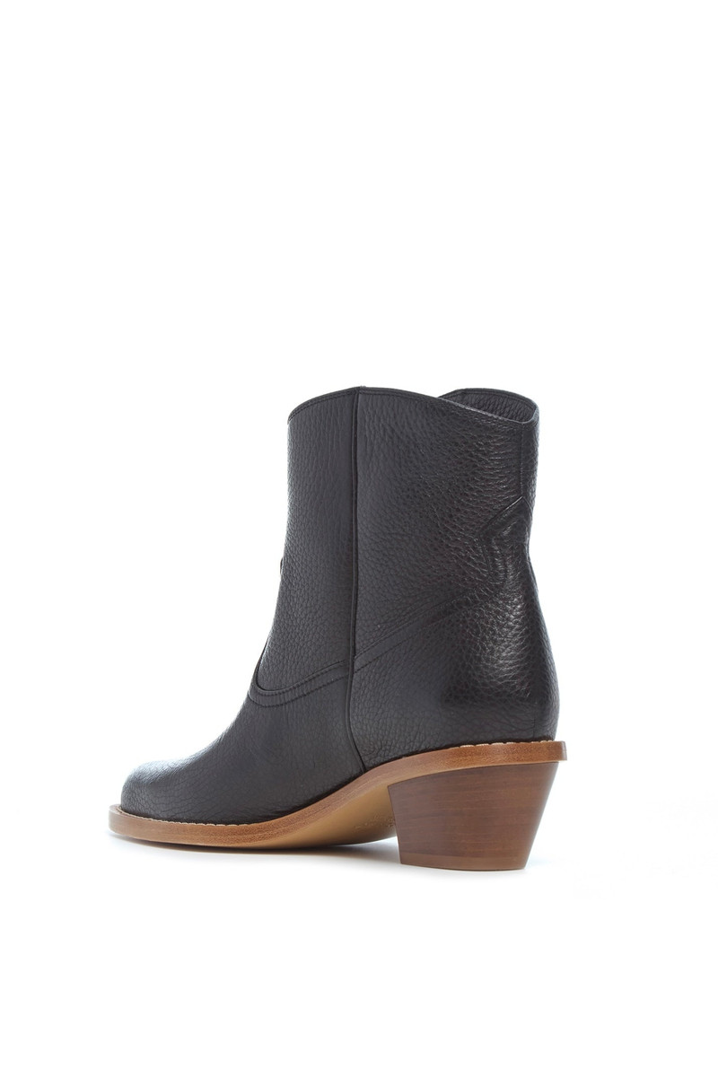 GABRIELA HEARST Leduc Ankle Boot in Black Grained Leather outlook